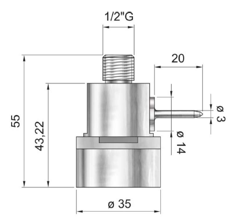 PressureDisk dimensional drawings