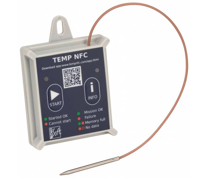 TempNFC RCE -80 (rigid case) with external probe