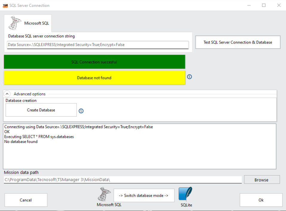 I want to install TS Manager 3 with shared database on server | Tecnosoft