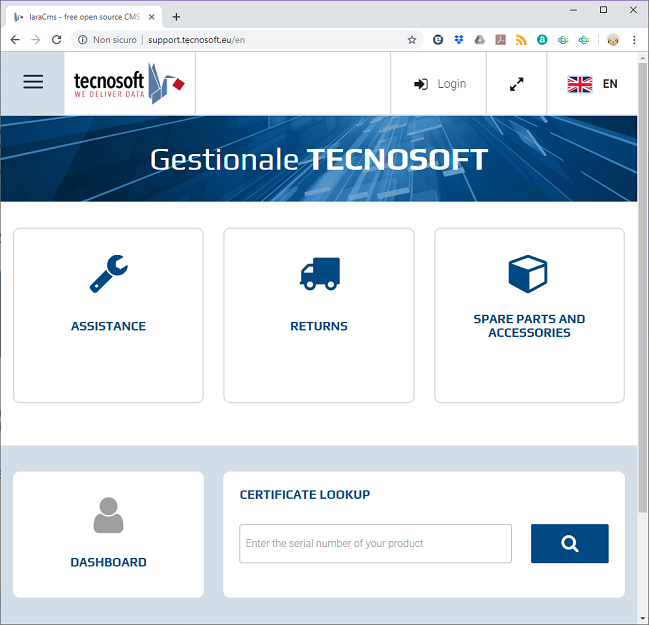 Tecnosoft Support & Assistance Website