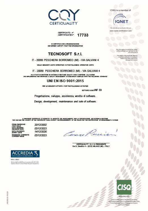 Certificato di qualità