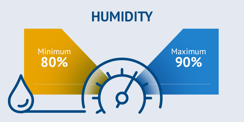 Humidity monitoring cheese